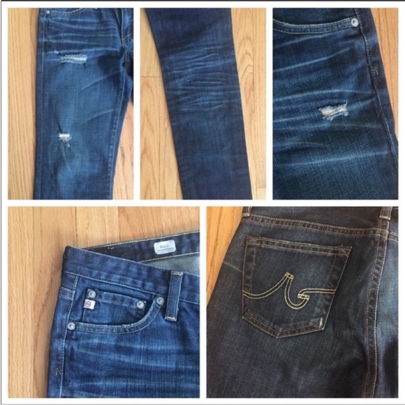 AG Adriano Goldschmied Stilt Cigarette Leg Jean 27 Dark Wash - Picture 7 of 7